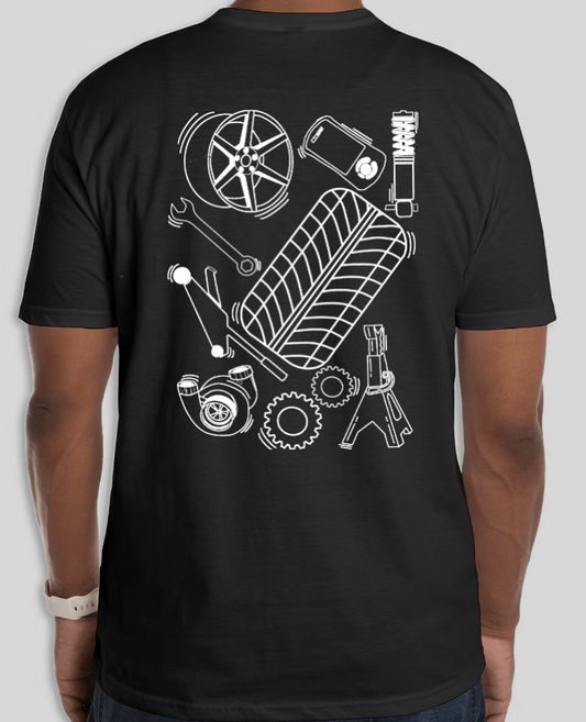 Car Parts Doodle T-Shirt